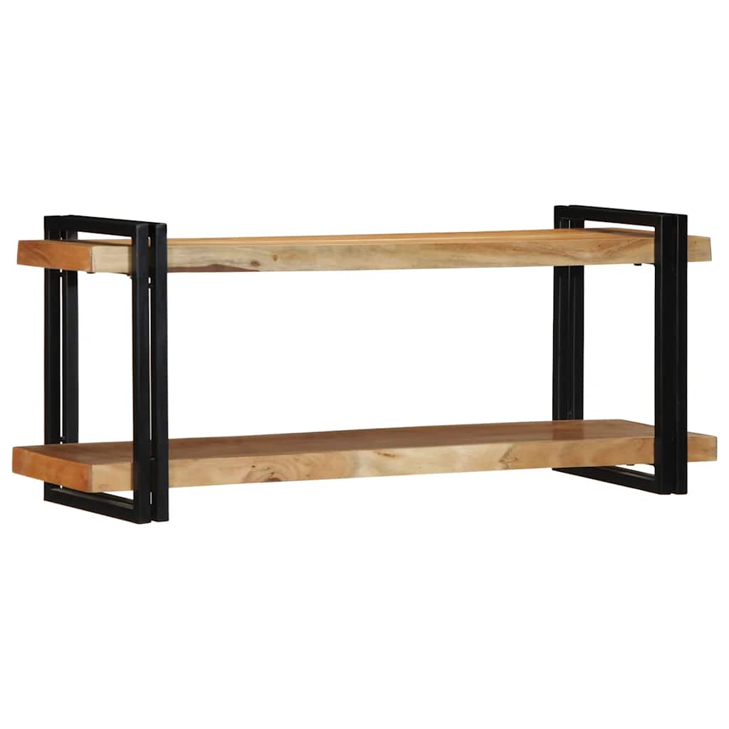Zidna polica 110x33x45 cm puno drvo bagrem