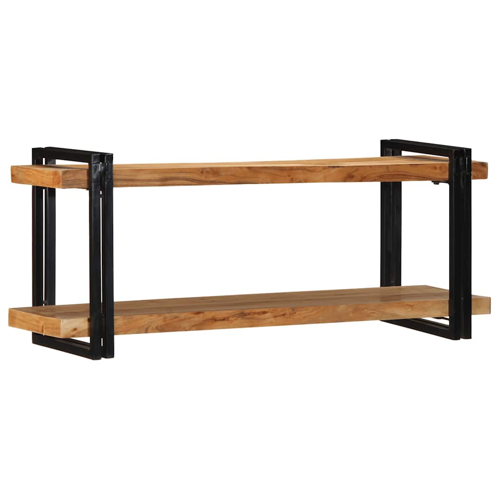 Zidna polica 110x33x45 cm puno drvo bagrem