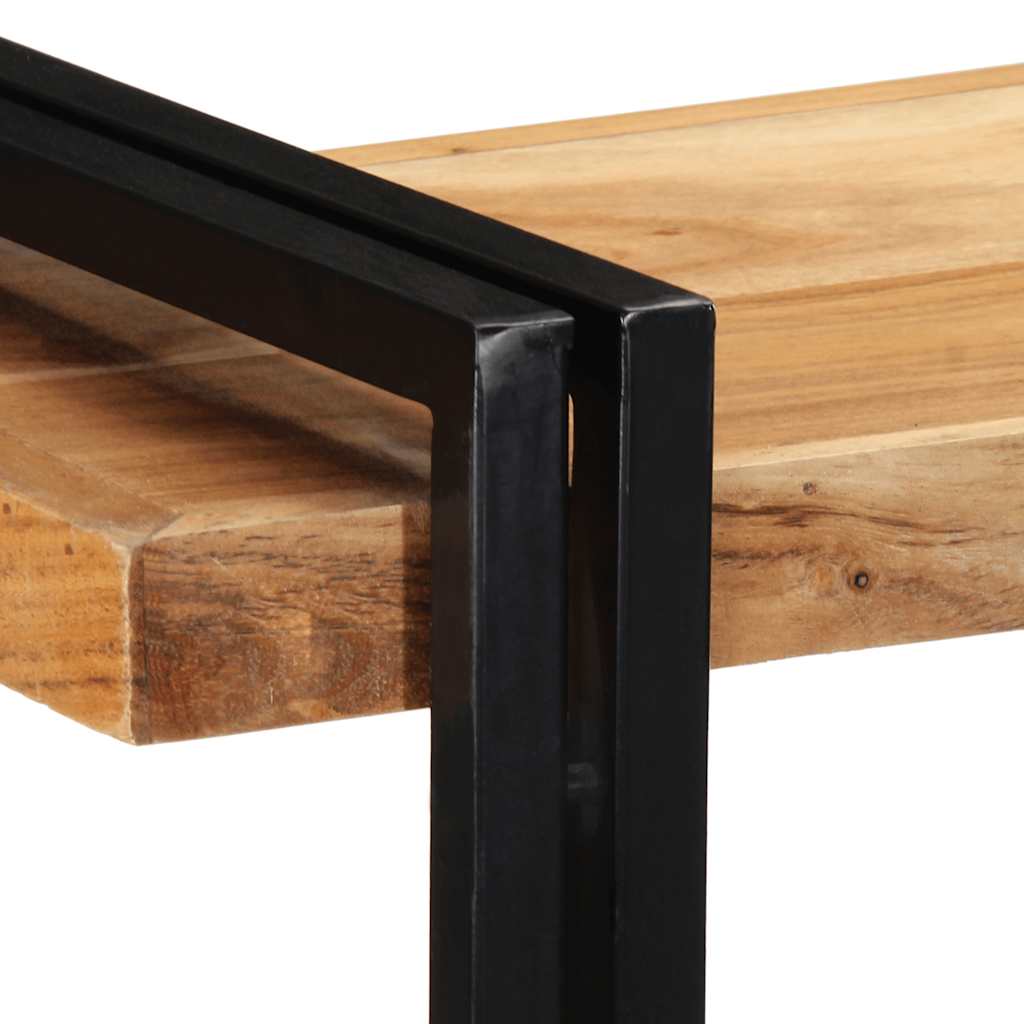 Zidna polica 110x33x45 cm puno drvo bagrem