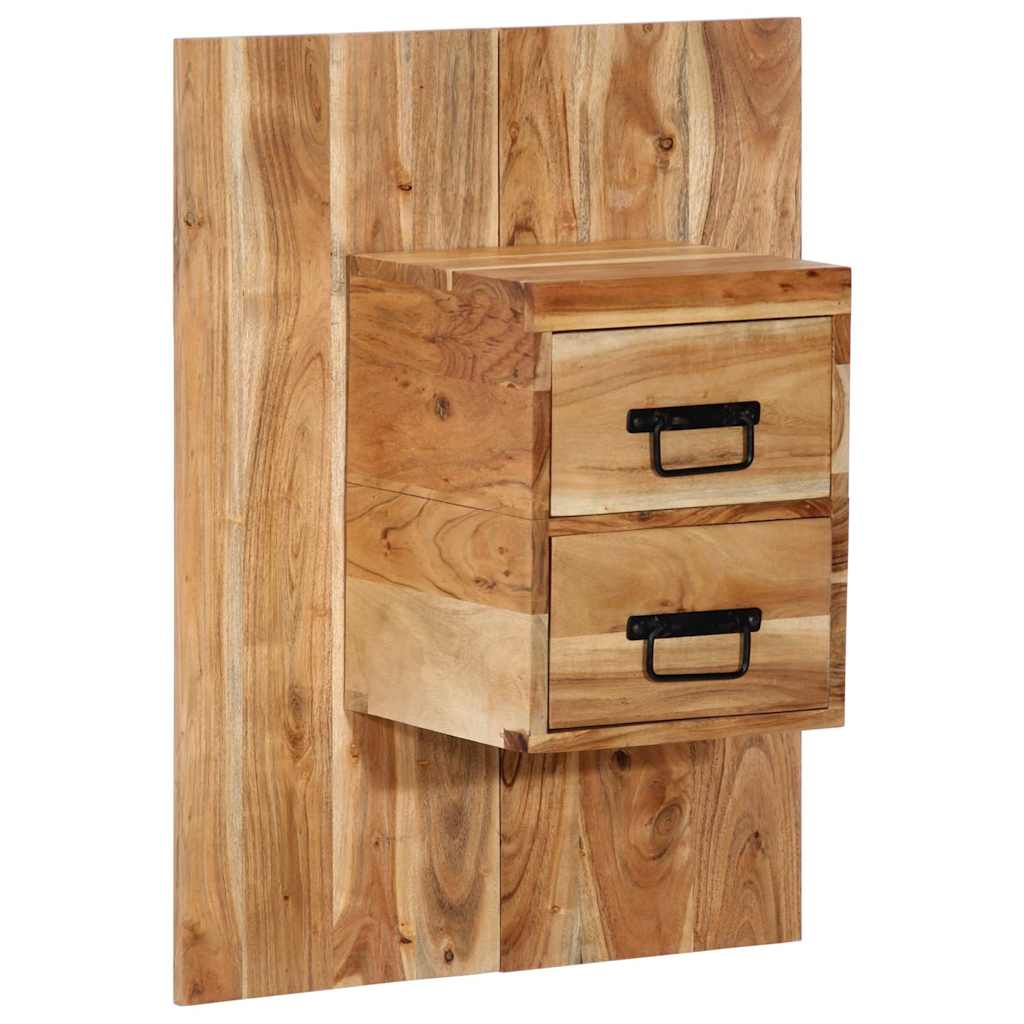 Noćni ormarić 60x32x80 cm puno drvo bagrem