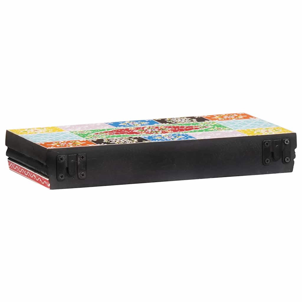 Police na zidu Zidne Šareni 40 x 20 x 6 cm Čvrsto drvo manga