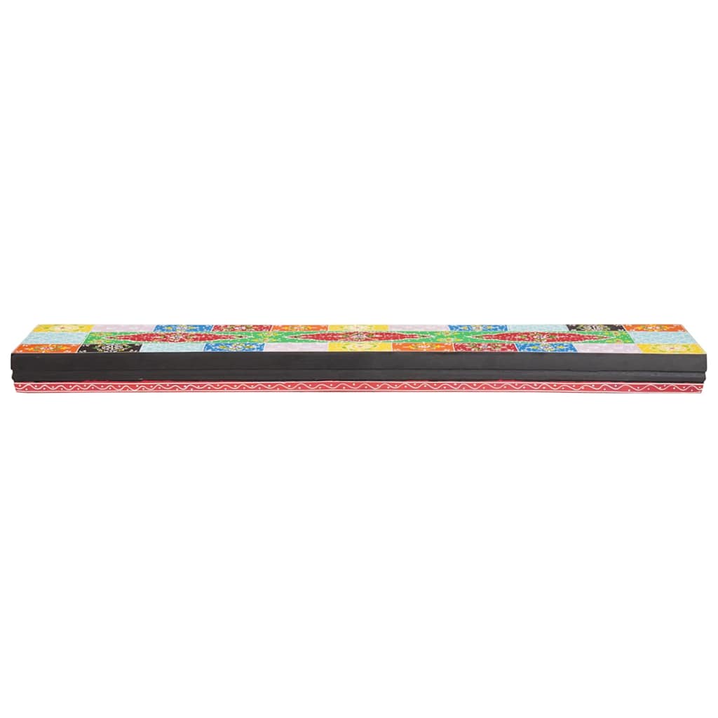 Police na zidu Zidne Šareni 100 x 20 x 6 cm Čvrsto drvo manga