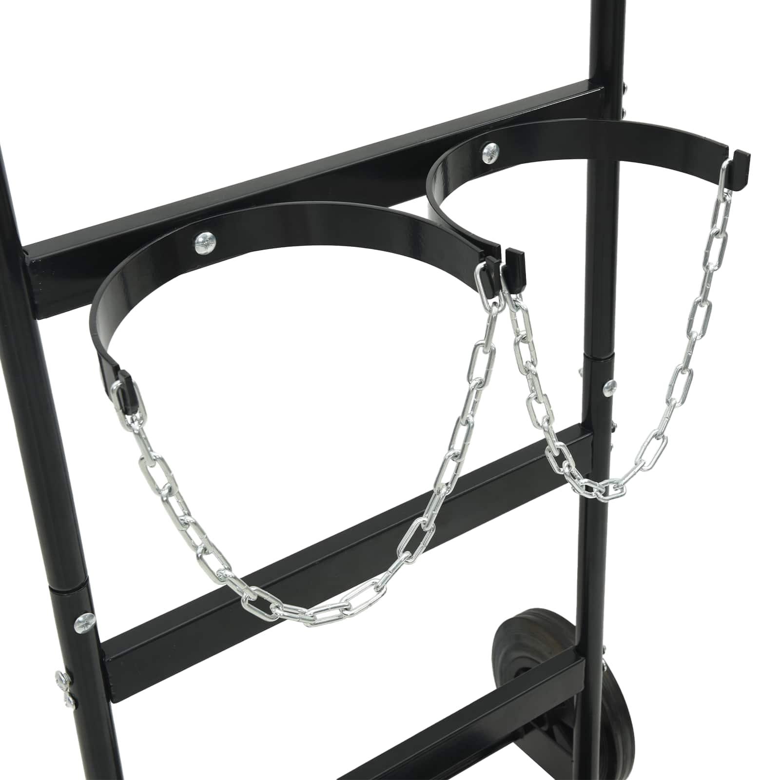 Ručna trola Crna i crvena 63 x 43,5 x 110 cm Čelik