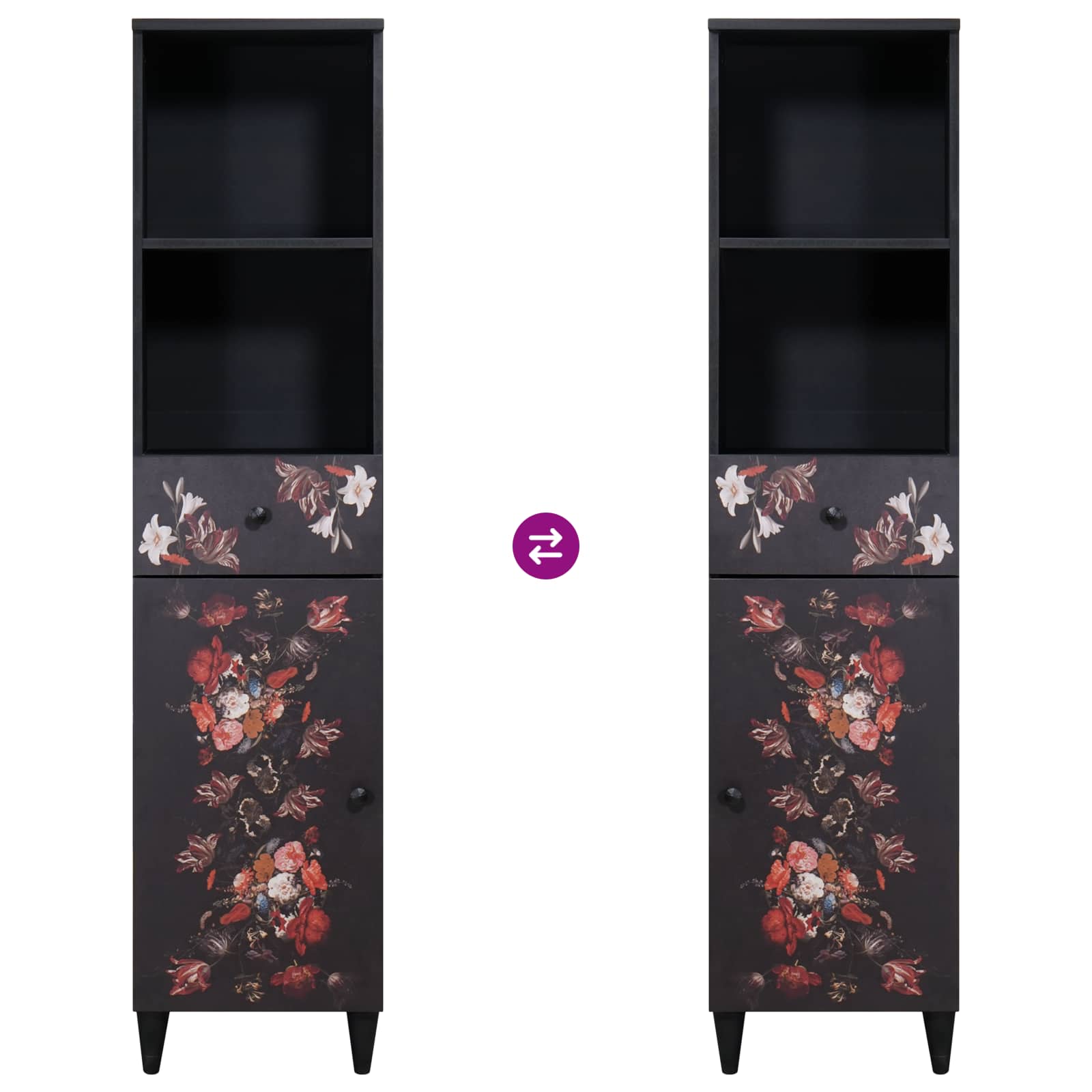 Set ormarića za kupaonicu s ladicama 3 pcs Čvrsto drvo manga