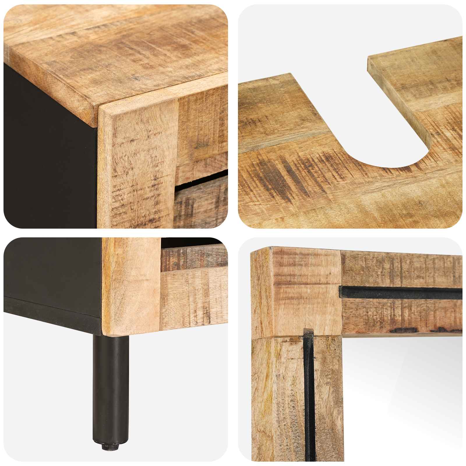 Set ormarića za kupaonicu 2 kom. Prirodna 62 x 33 x 58 cm