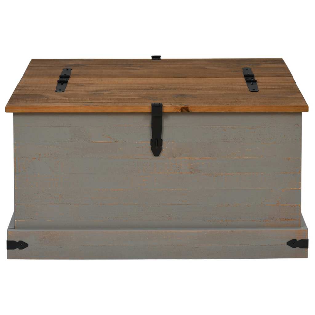 Škrinja za pohranu HALDEN siva 91x91x47 cm puno drvo bor