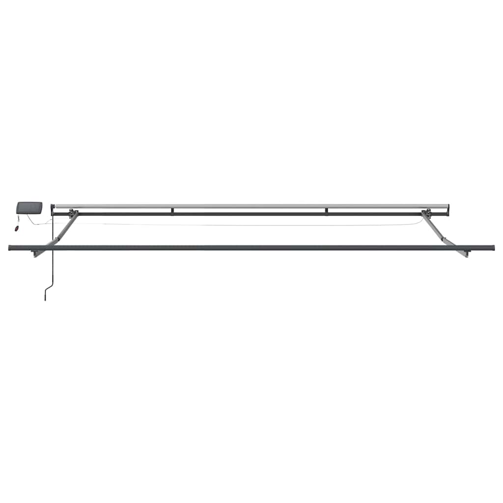 Tenda na ručno uvlačenje s LED svjetlima bordo 400 x 300 cm
