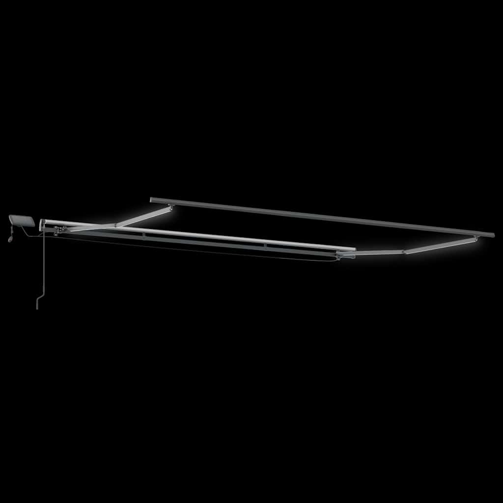 Tenda na ručno uvlačenje s LED svjetlima bordo 500 x 300 cm