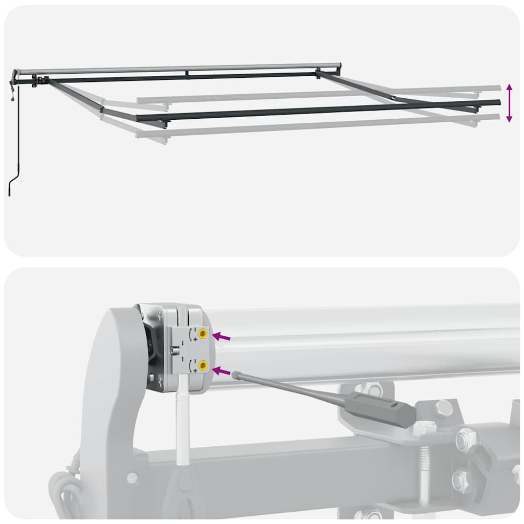 Tenda na automatsko uvlačenje smeđa 300 x 250 cm