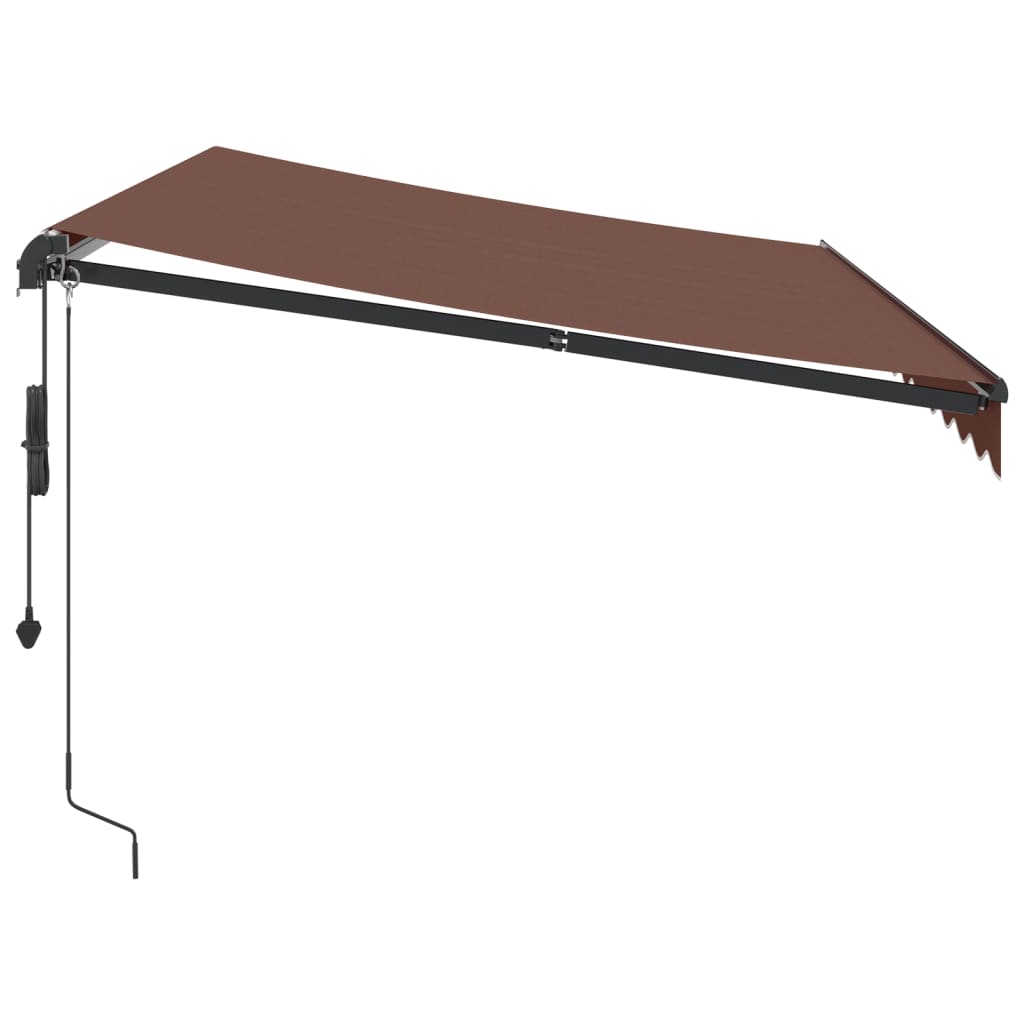 Tenda na automatsko uvlačenje s LED smeđa 350 x 250 cm