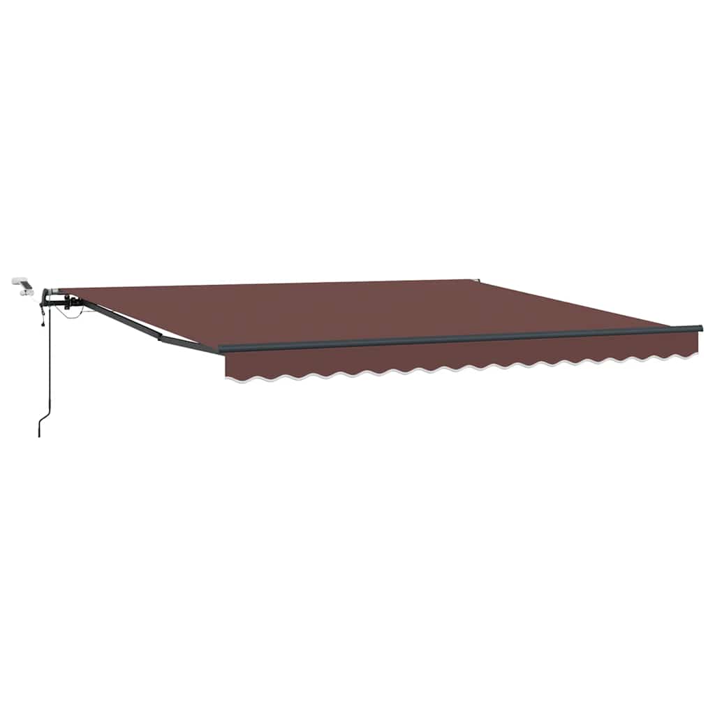 Tenda na automatsko uvlačenje s LED smeđa 400 x 300 cm