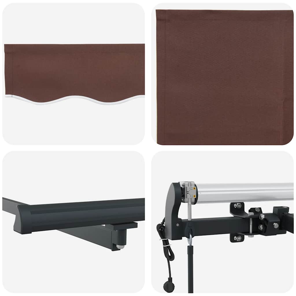 Tenda na automatsko uvlačenje smeđa 450 x 300 cm