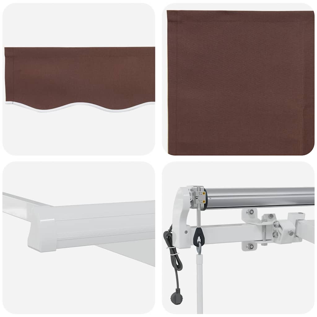 Tenda na automatsko uvlačenje smeđa 500 x 300 cm