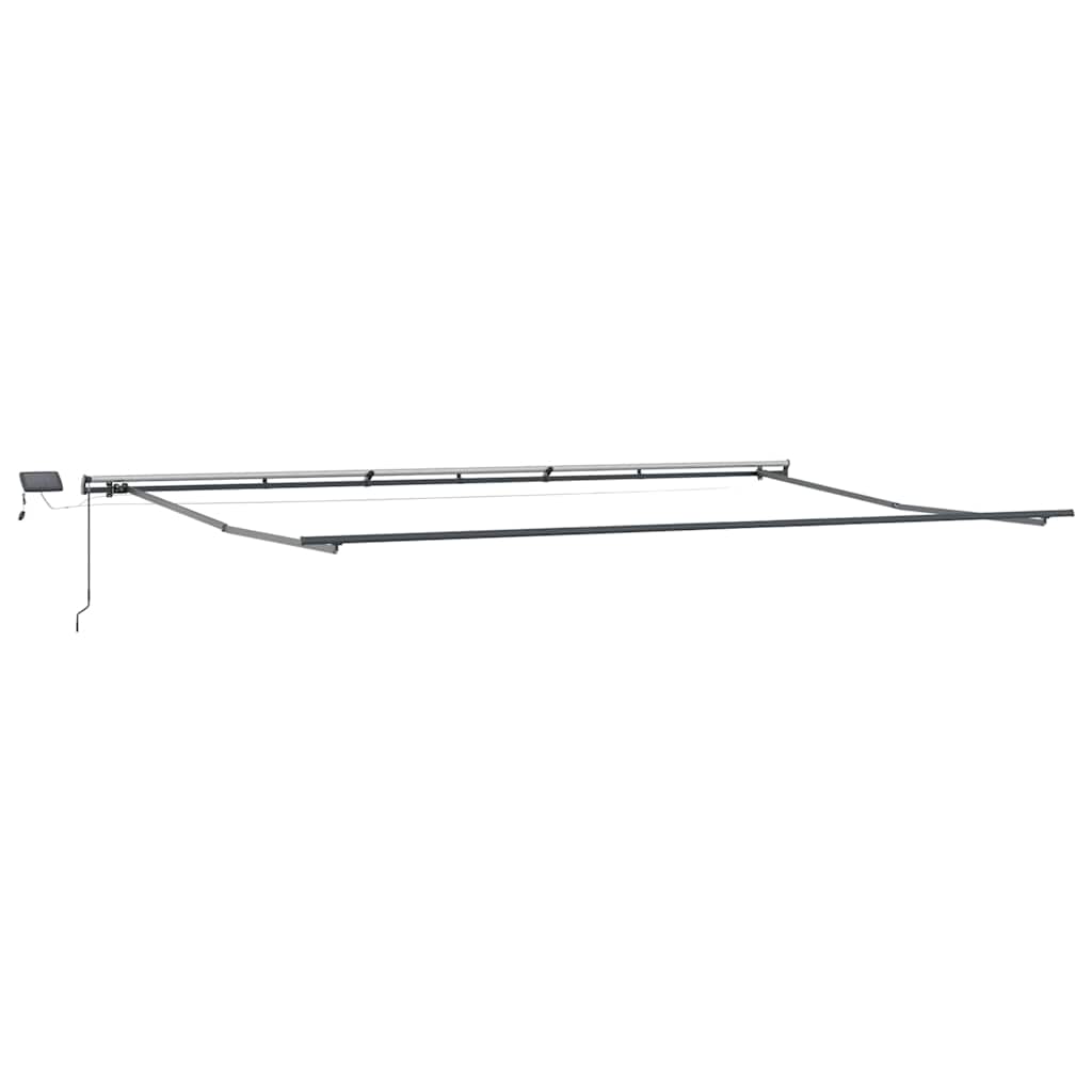 Tenda na ručno uvlačenje s LED smeđa 600 x 300 cm