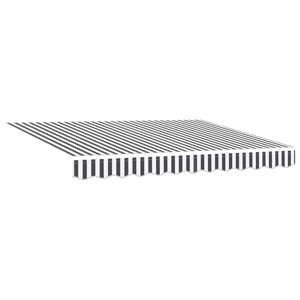 Tenda na automatsko uvlačenje antracit i bijela 300 x 250 cm