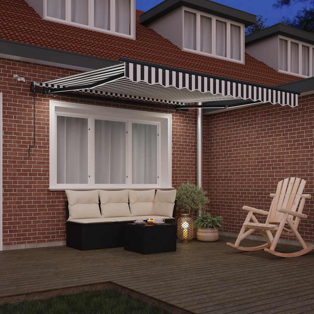 Tenda na automatsko uvlačenje LED antracit i bijela 300x250 cm