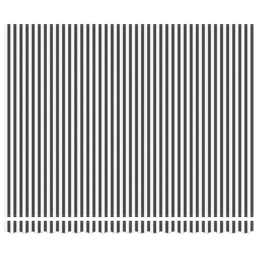 Tenda na ručno uvlačenje s LED antracit i bijela 400x300 cm