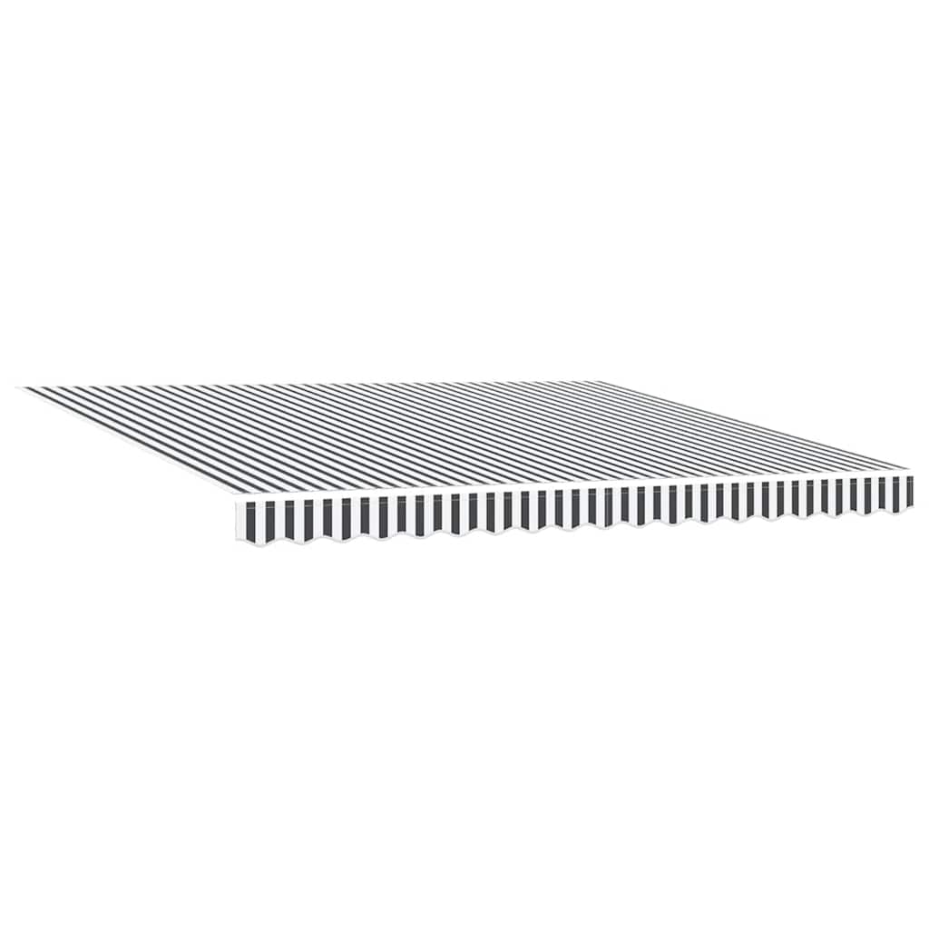 Tenda na automatsko uvlačenje antracit i bijela 400 x 300 cm