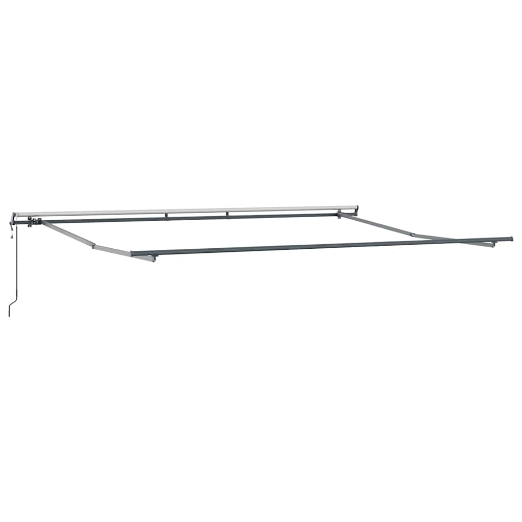Tenda na automatsko uvlačenje antracit i bijela 450x300 cm