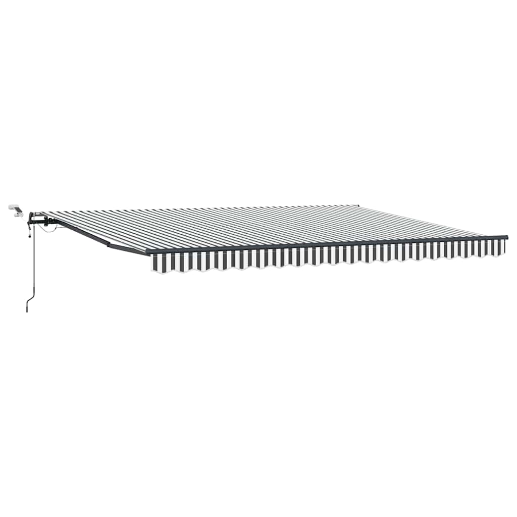Tenda na automatsko uvlačenje LED antracit i bijela 450x300 cm