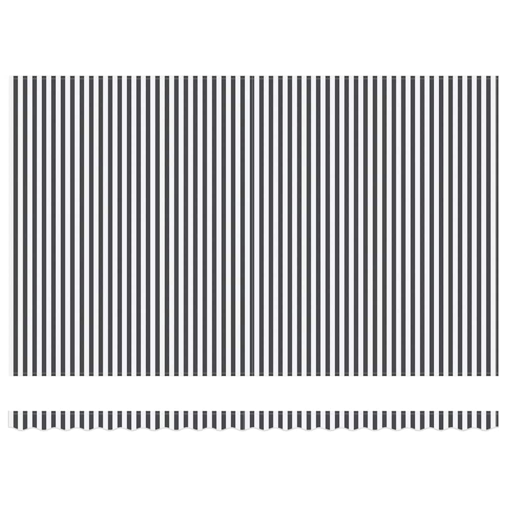Tenda na ručno uvlačenje s LED antracit i bijela 500x300 cm