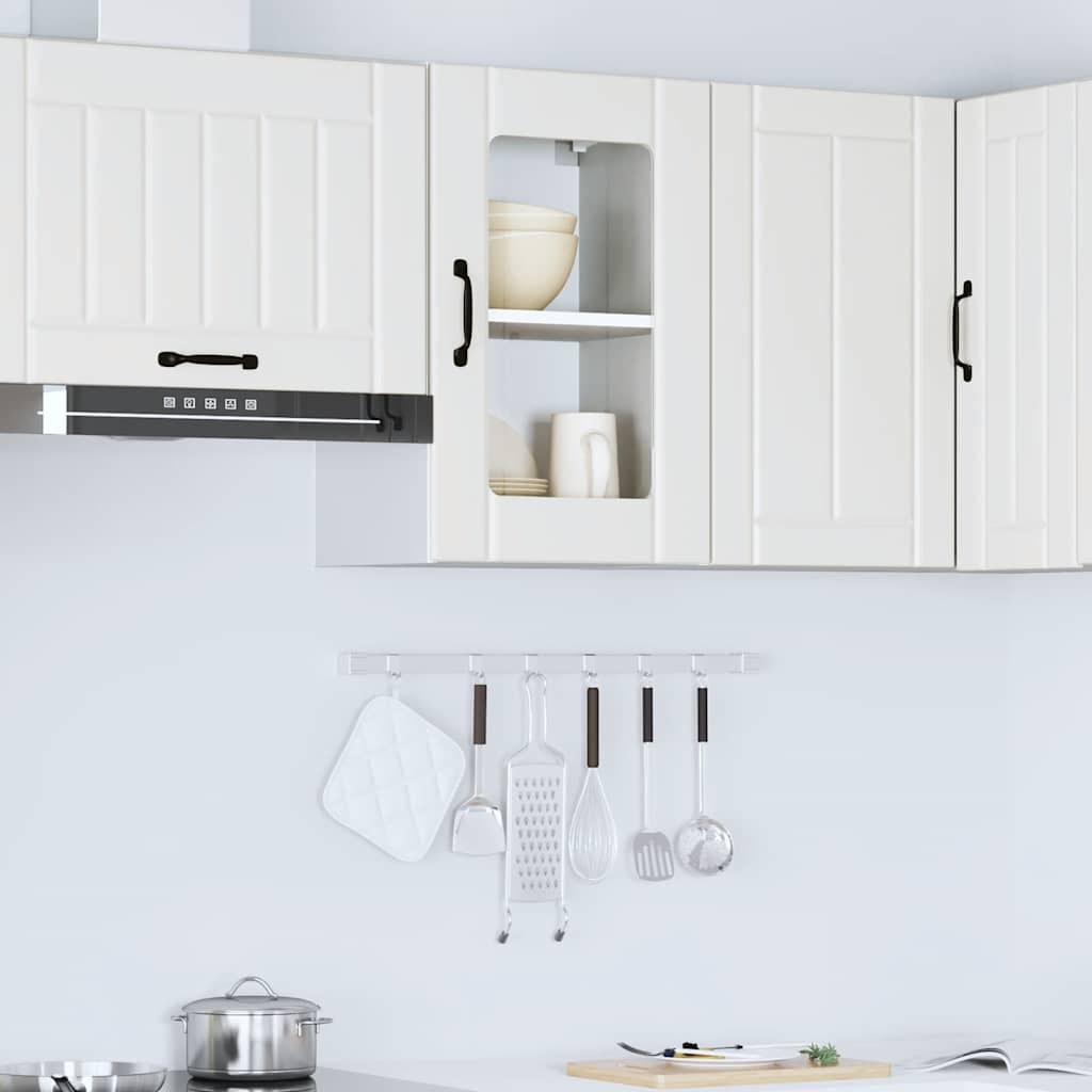 Kuhinjski zidni ormarić sa staklenim vratima Lucca bijeli