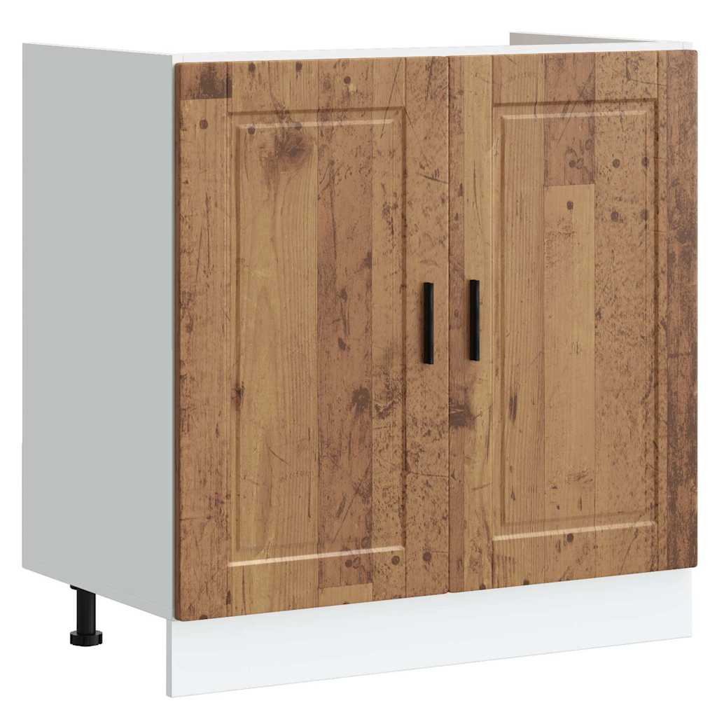 Donji ormarić za sudoper Porto boja drva 80x46x81,5 cm drveni
