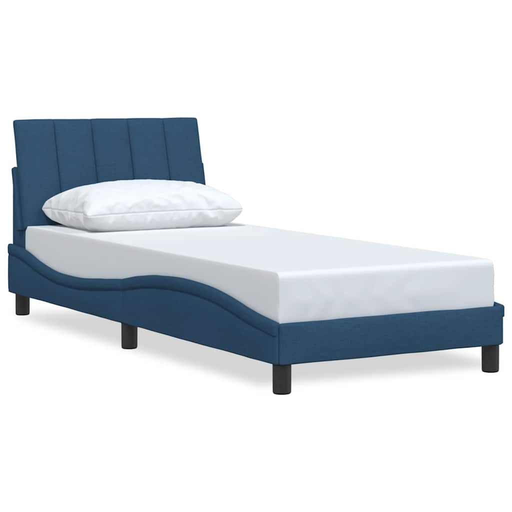Okvir za krevet bez madraca Hanko plava 80x200cm od tkanine