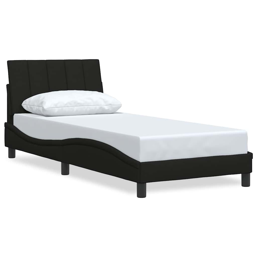 Okvir za krevet bez madraca Hanko crni 90x190cm od tkanine