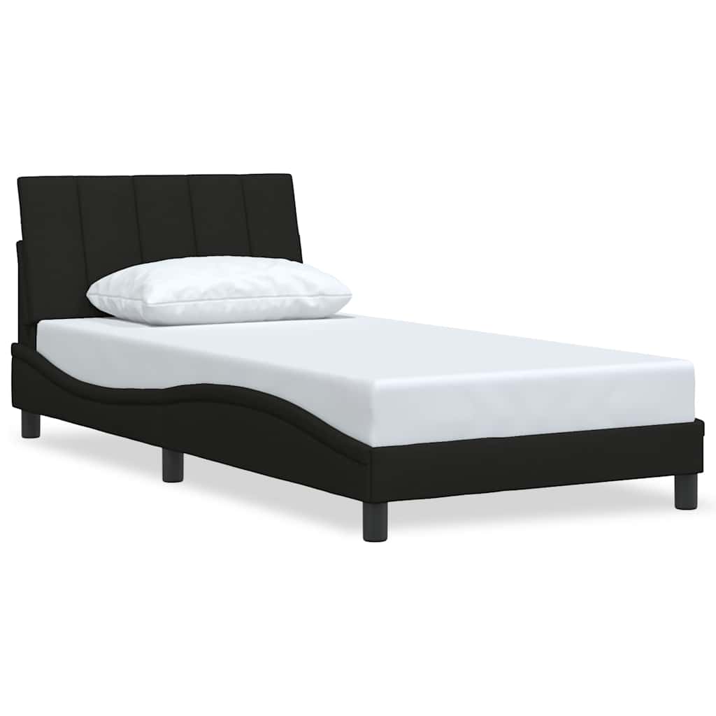 Okvir za krevet bez madraca Hanko crni 100x200 cm od tkanine