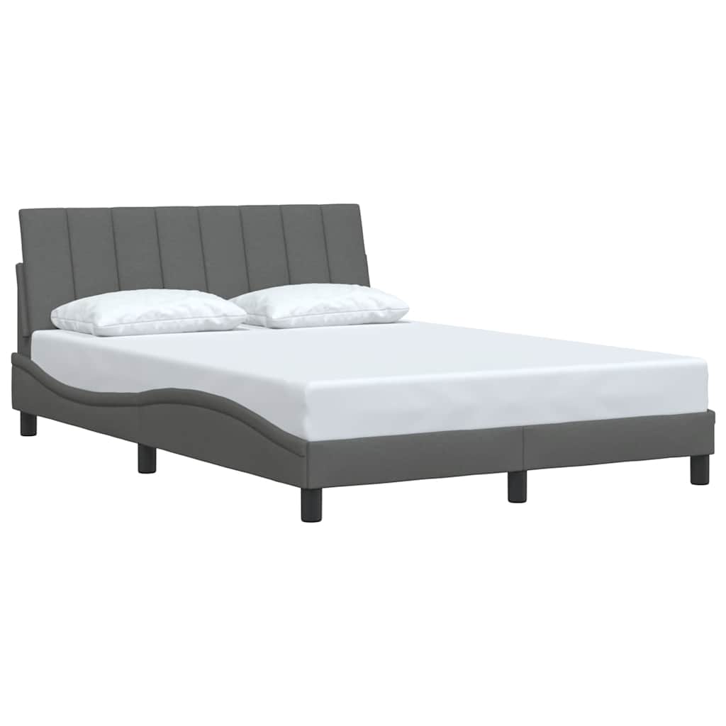 Okvir za krevet bez madraca Hanko tamnosivi 140 x 190 cm od tkanine