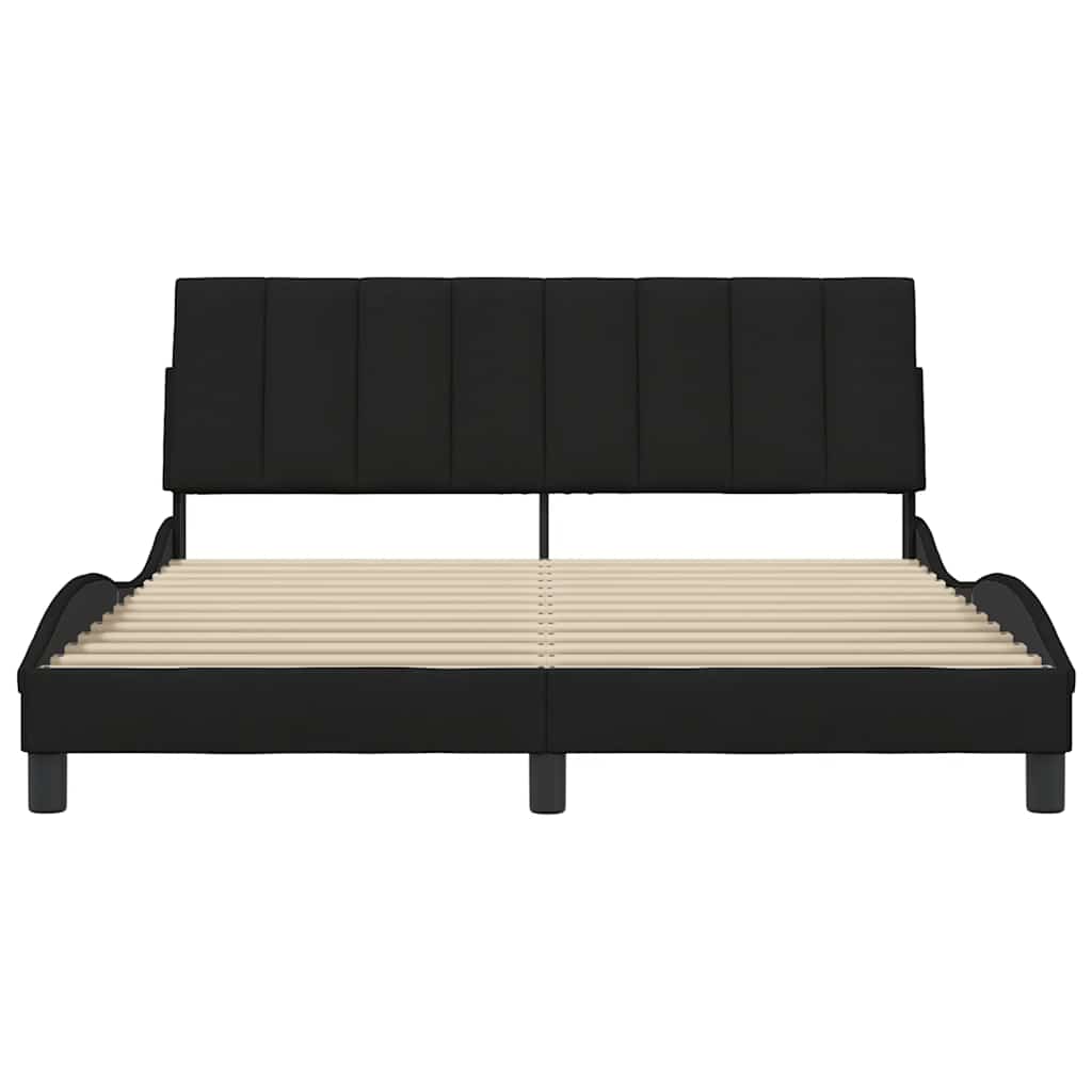 Okvir za krevet bez madraca Hanko crni 160x200 cm od tkanine