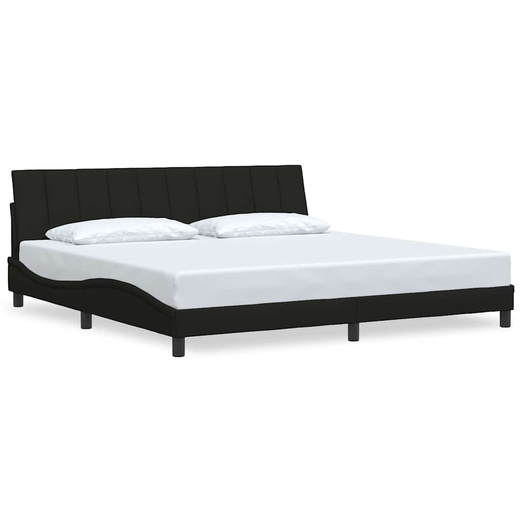 Okvir za krevet bez madraca Hanko crni 200x200 cm od tkanine