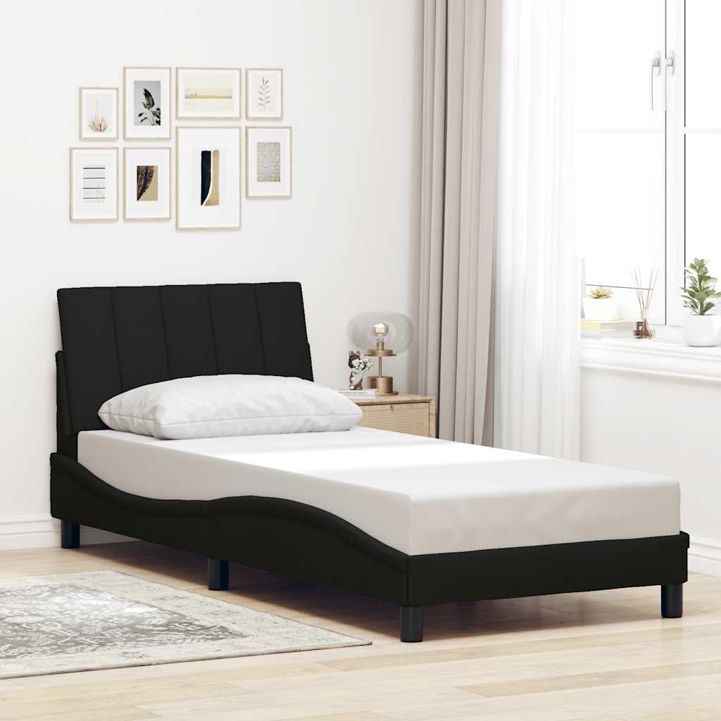 Okvir za krevet bez madraca Hanko crni 80x200cm od tkanine