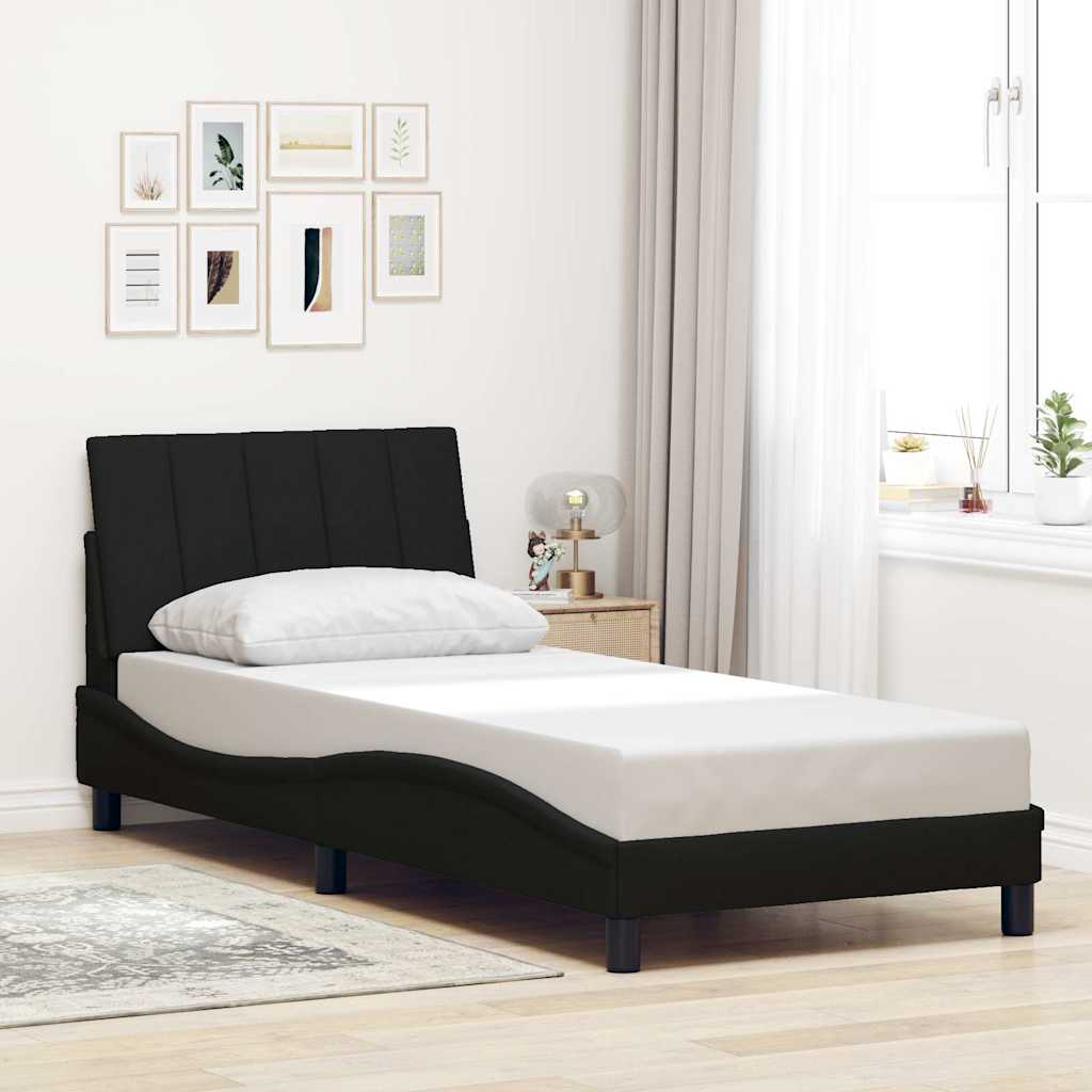 Okvir za krevet bez madraca Hanko crni 90x200cm od tkanine