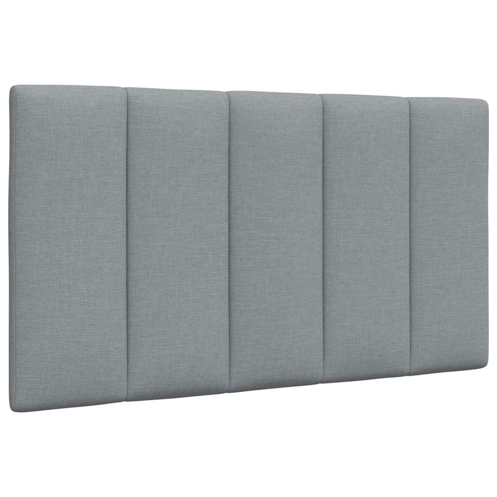 Krevet s madracem Hanko svjetlosivi 90x200cm tkanina