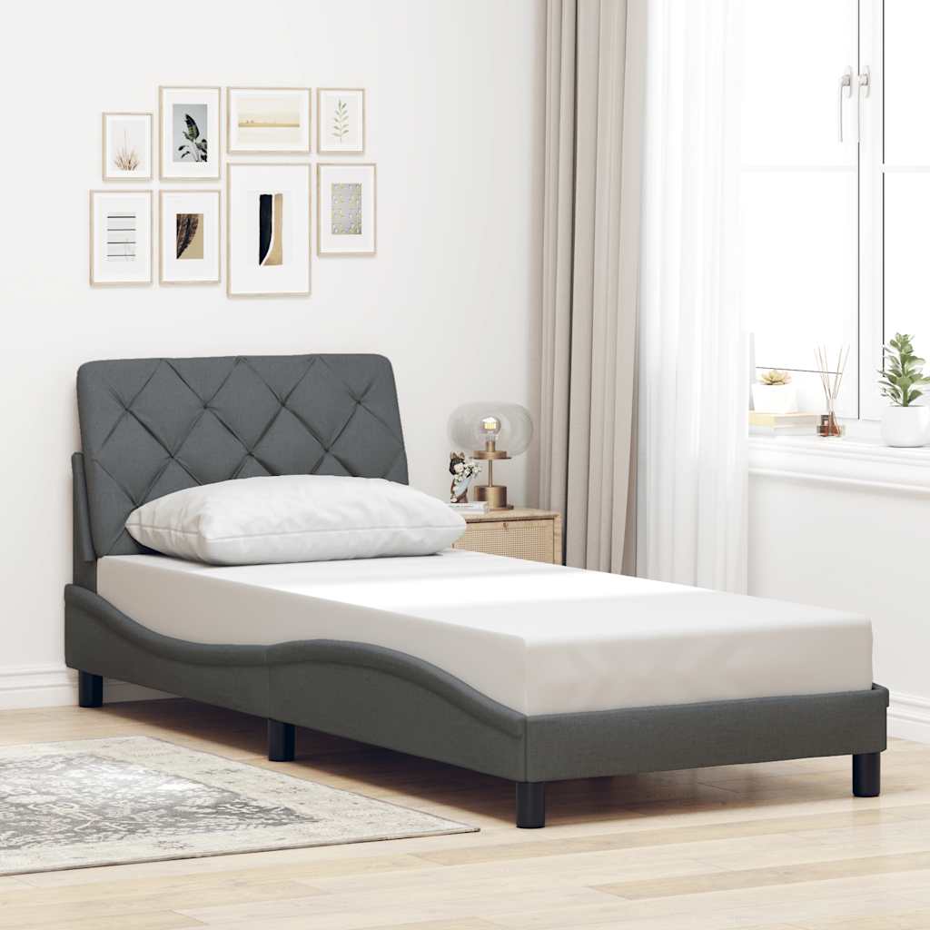 Okvir kreveta s LED-om bez madraca 80x200 cm od tkanine