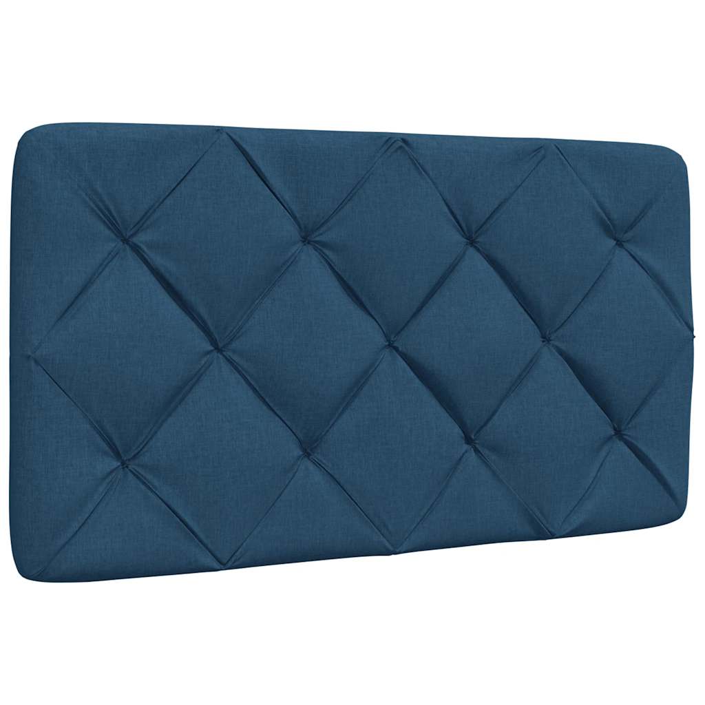 Okvir kreveta s LED-om bez madraca plava 80x200cm od tkanine