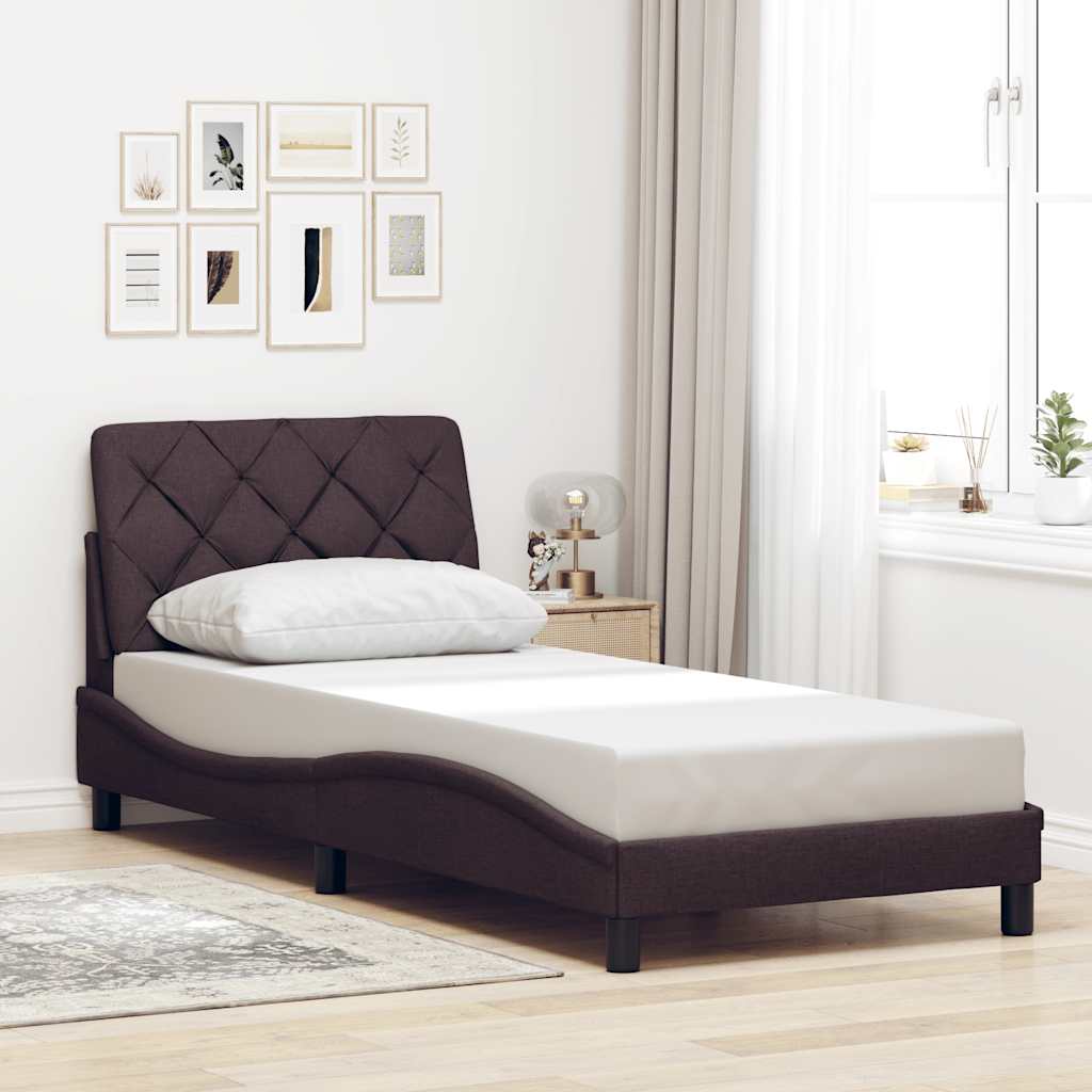 Okvir kreveta s LED-om bez madraca 90x200 cm od tkanine