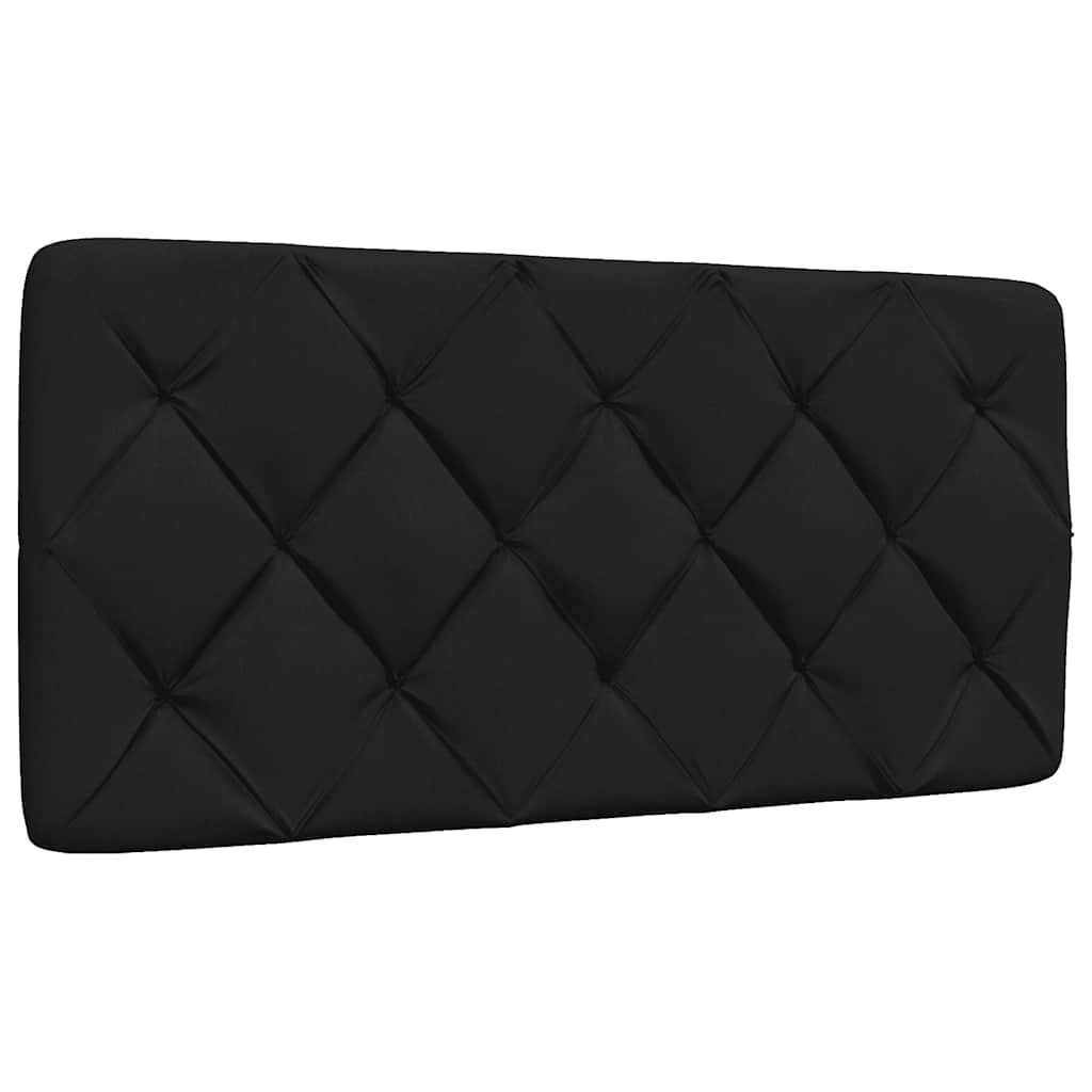 Okvir kreveta s LED-om bez madraca crni 100x200 cm od tkanine