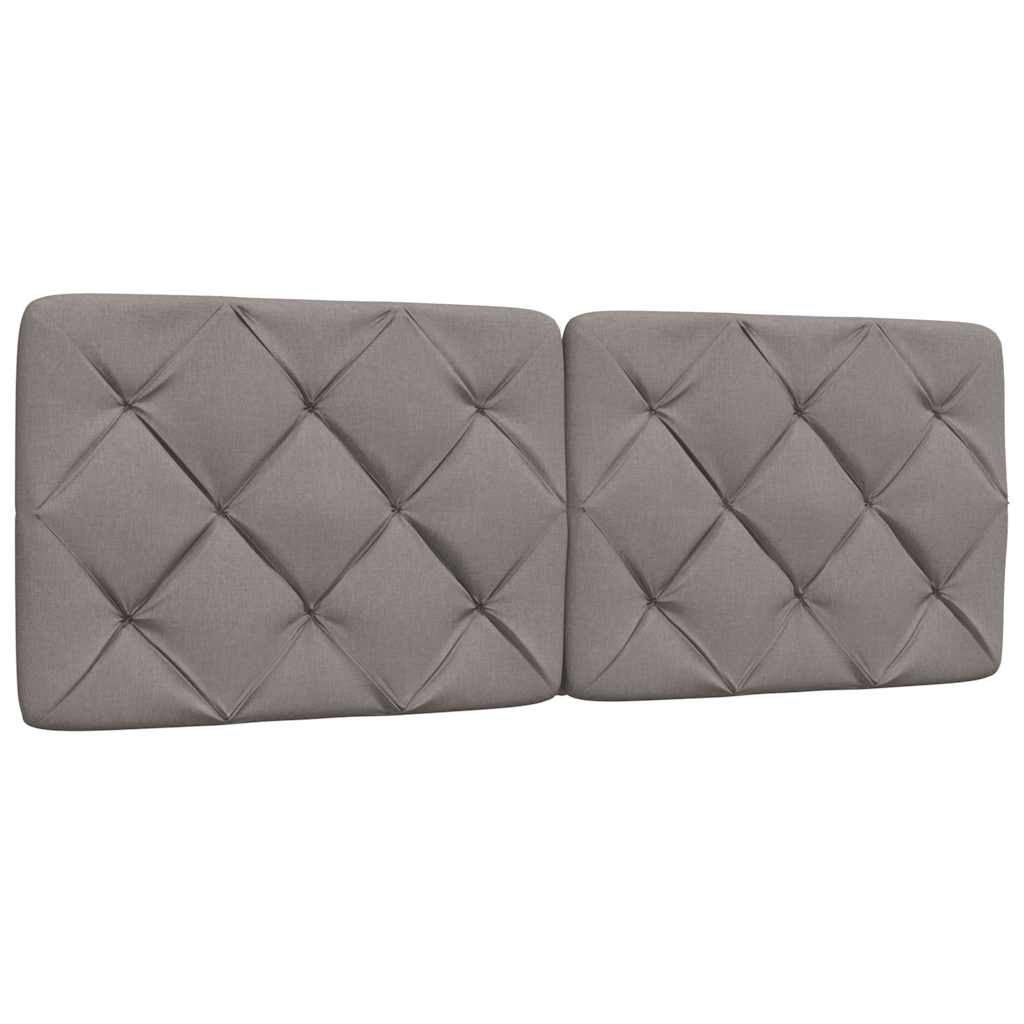 Okvir kreveta s LED-om bez madraca Taupe 140x190 cm tkanina