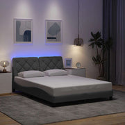 Okvir kreveta s LED-om bez madraca 140x200 cm od tkanine