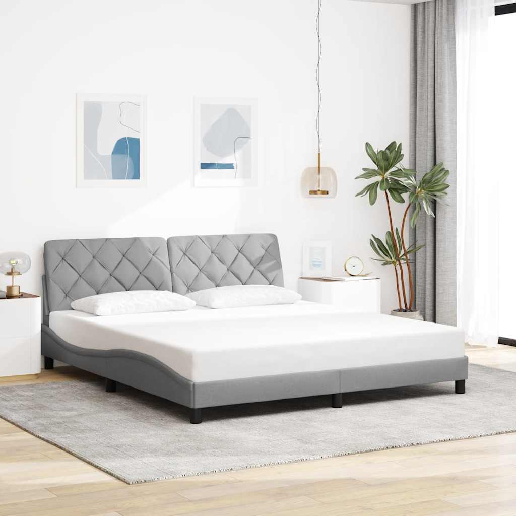 Okvir kreveta s LED-om bez madraca 180x200 cm od tkanine