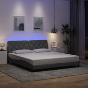 Okvir kreveta s LED-om bez madraca 180x200 cm od tkanine