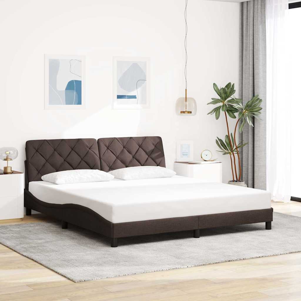 Okvir kreveta s LED-om bez madraca 180x200 cm od tkanine