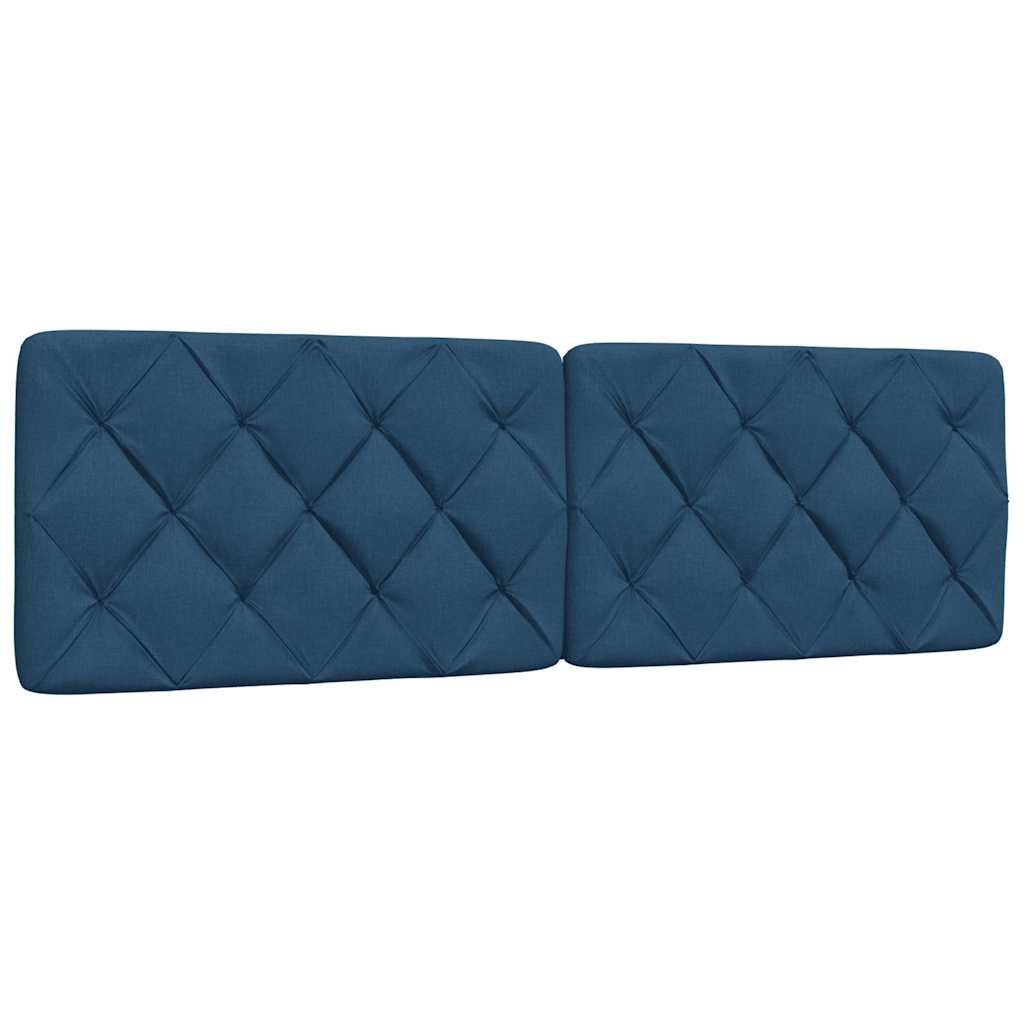 Krevet s madracem plavi 160x200 cm od tkanine