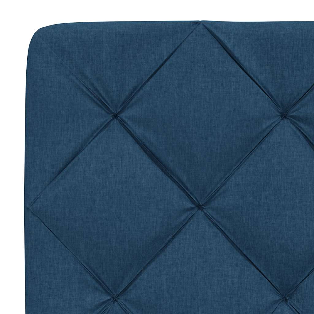 Krevet s madracem plavi 160x200 cm od tkanine
