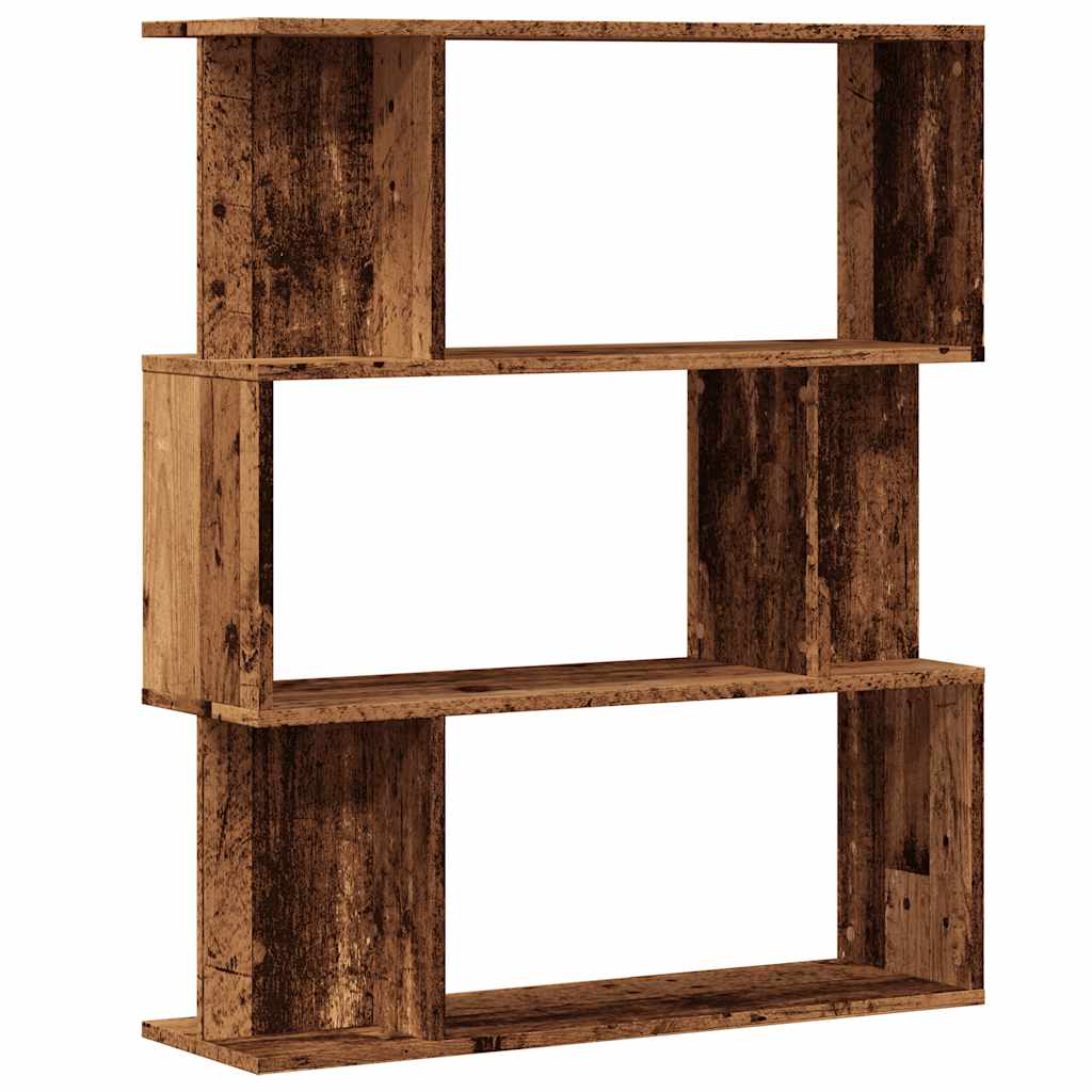 Ormar za knjige staro drvo 80x24x96 cm konstruirano drvo