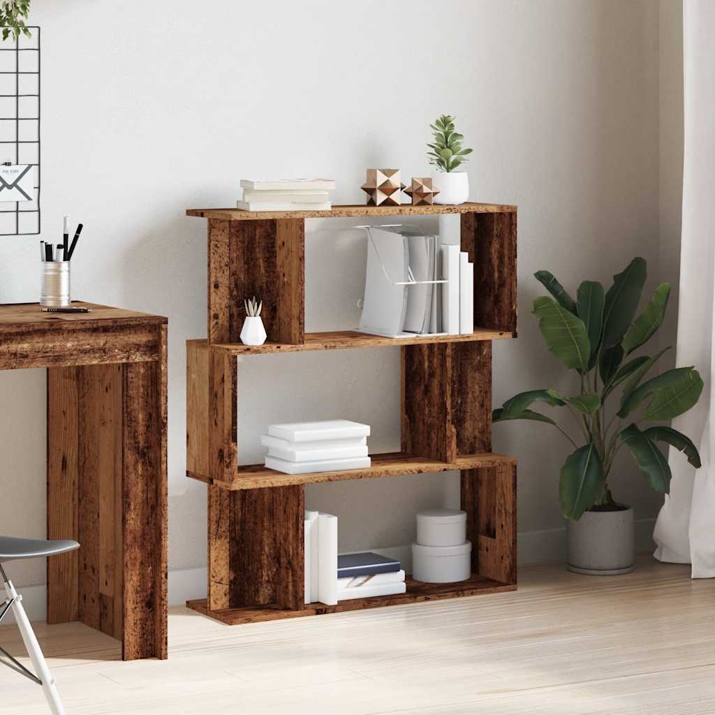 Ormar za knjige staro drvo 80x24x96 cm konstruirano drvo