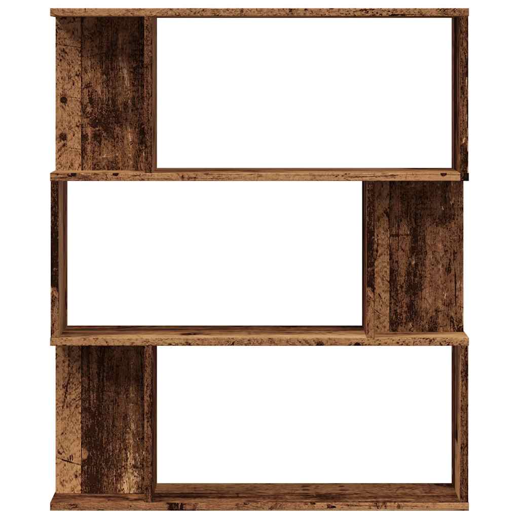 Ormar za knjige staro drvo 80x24x96 cm konstruirano drvo